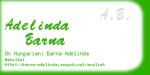 adelinda barna business card